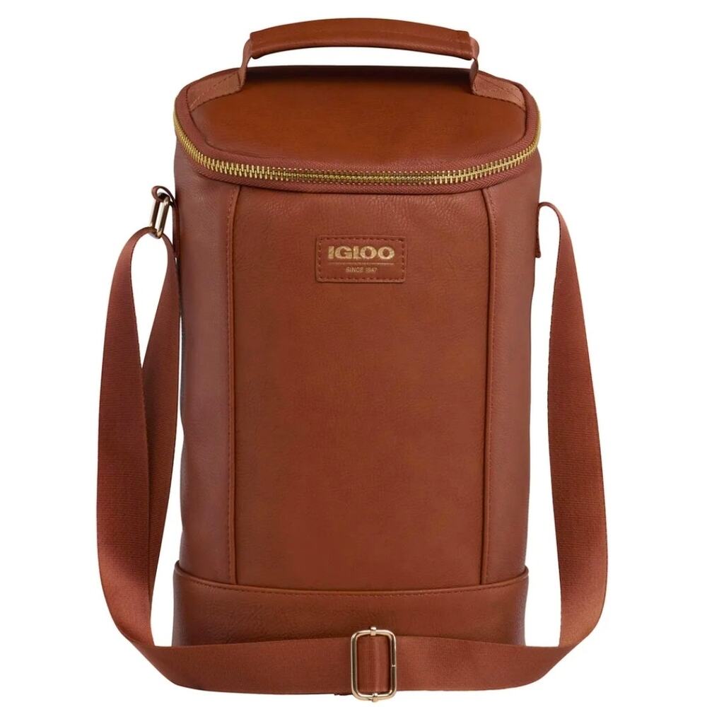 Igloo Luxe Collection Beverage Tote Insulated Cooler w. Removable Divider 4 Wine